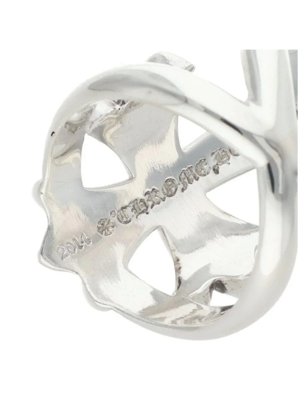 Chrome Hearts Infinity CH Cross Silver Ring